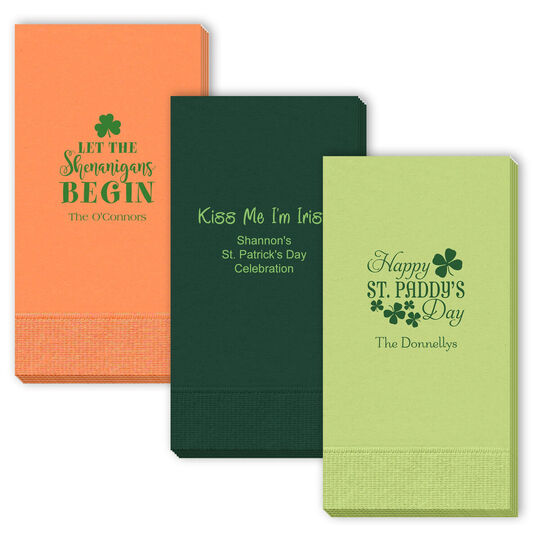 Design Your Own St. Patrick's Day Guest Towels